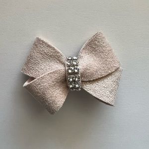 Susan Lanci Gliterati Nouveau Hair Bow (Champagne) (S)